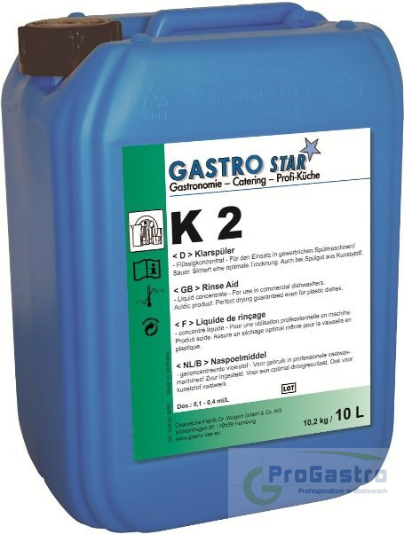 Płyn płuczący GastroStar K2 10 l