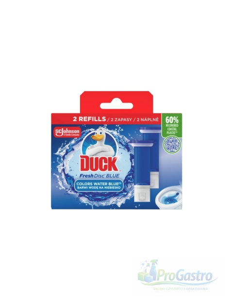 Duck Duo Fresh Discs Blue Lagoon żelowe krążki do WC zapas 2 × 36 ml
