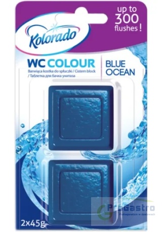 Kostka do wc Kolorado Ocean Blue Barwiąca do Spłuczki 2 sztuki