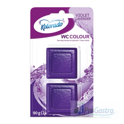 Kolorado WC Colour Lavender Violet A2 kostka do WC barwiąca wodę 2 × 45 g