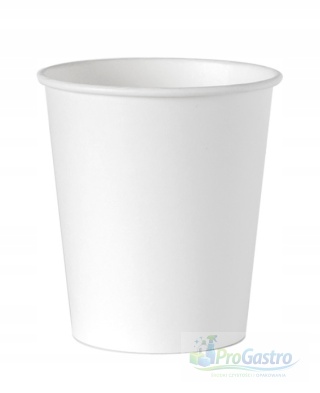 Kubek papierowy 250 ml śr. 80 mm 50 sztuk Biały Bez SUP