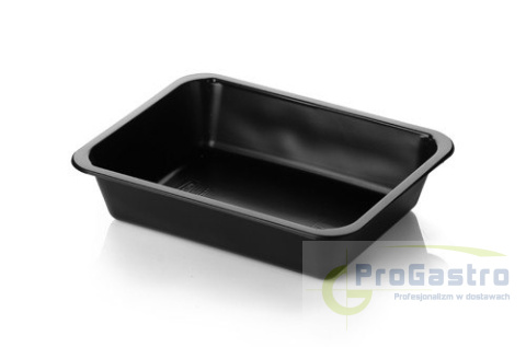 Pojemnik 227x178x50 mm niedzielony obiadowy do zgrzewu czarny 50 sztuk LITE Pojemnik 227x178x50 mm niedzielony obiadowy do zgrzewu czarny 50 sztuk LITE