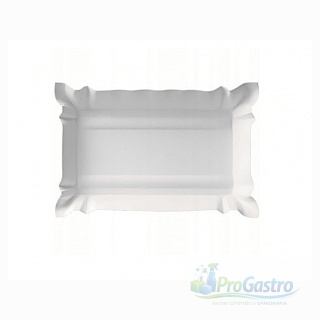 Tacka papierowa prostokątna biała 14x20 cm grill 500 sztuk
