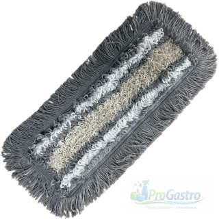 Nakładka do mopa płaskiego DUO 40 cm bawełna kieszeń / klips