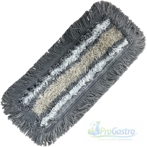 Nakładka do mopa płaskiego DUO 40 cm bawełna kieszeń / klips