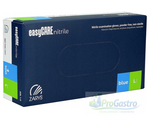 Rękawice nitrylowe niebieskie rozmiar L opakowanie 100 szt Zarys
