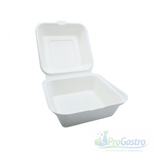 Pojemnik Menubox z trzciny Hamburger 175x175x95 mm biały 50 szt.