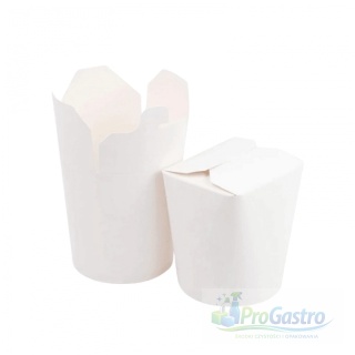 Opakowanie Kebab Box Asian Box 750 ml 50 sztuk Biały 100% Papier 0% Plastic